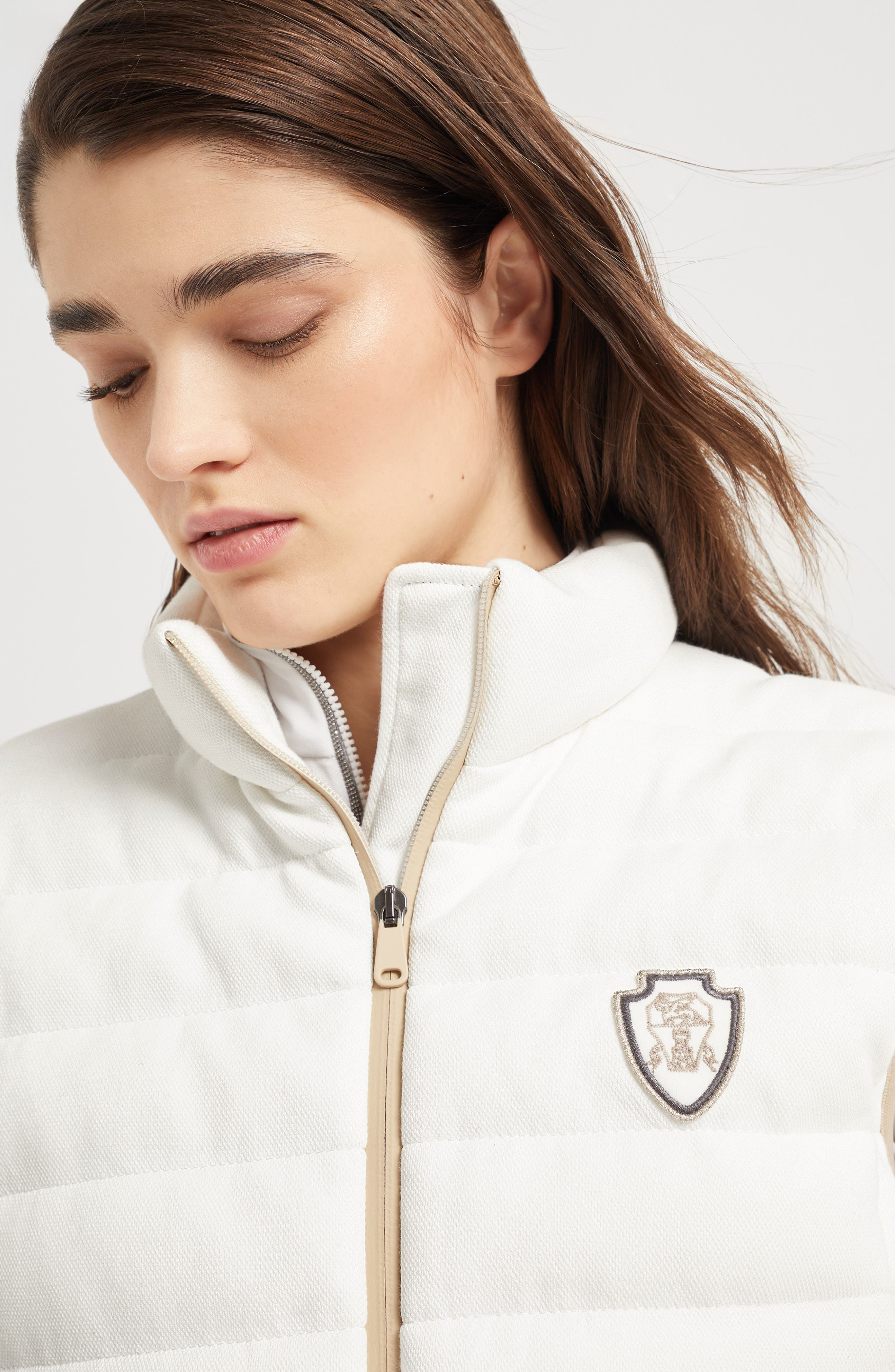 Brunello Cucinelli Down vest in White at Nordstrom - 4
