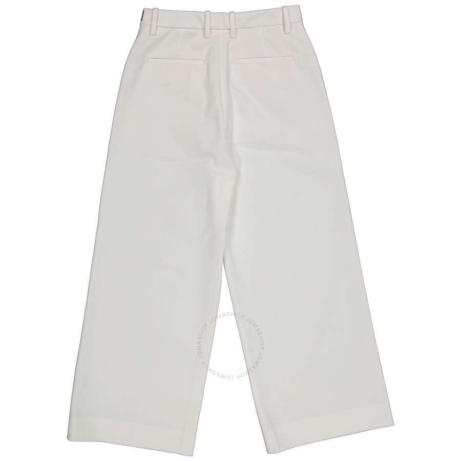 Moncler Ladies Cotton Gabardine Cropped Dress Pants - 2