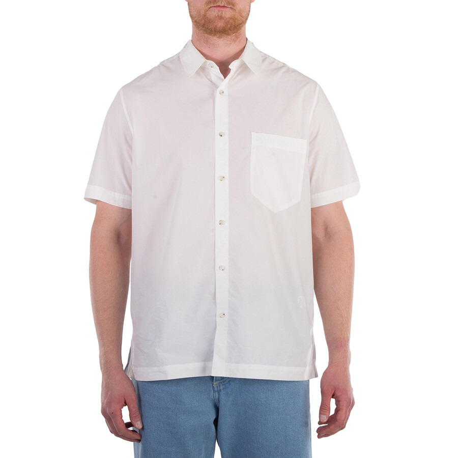 Nanushka White Adam Short-Sleeve Cotton Shirt - 3