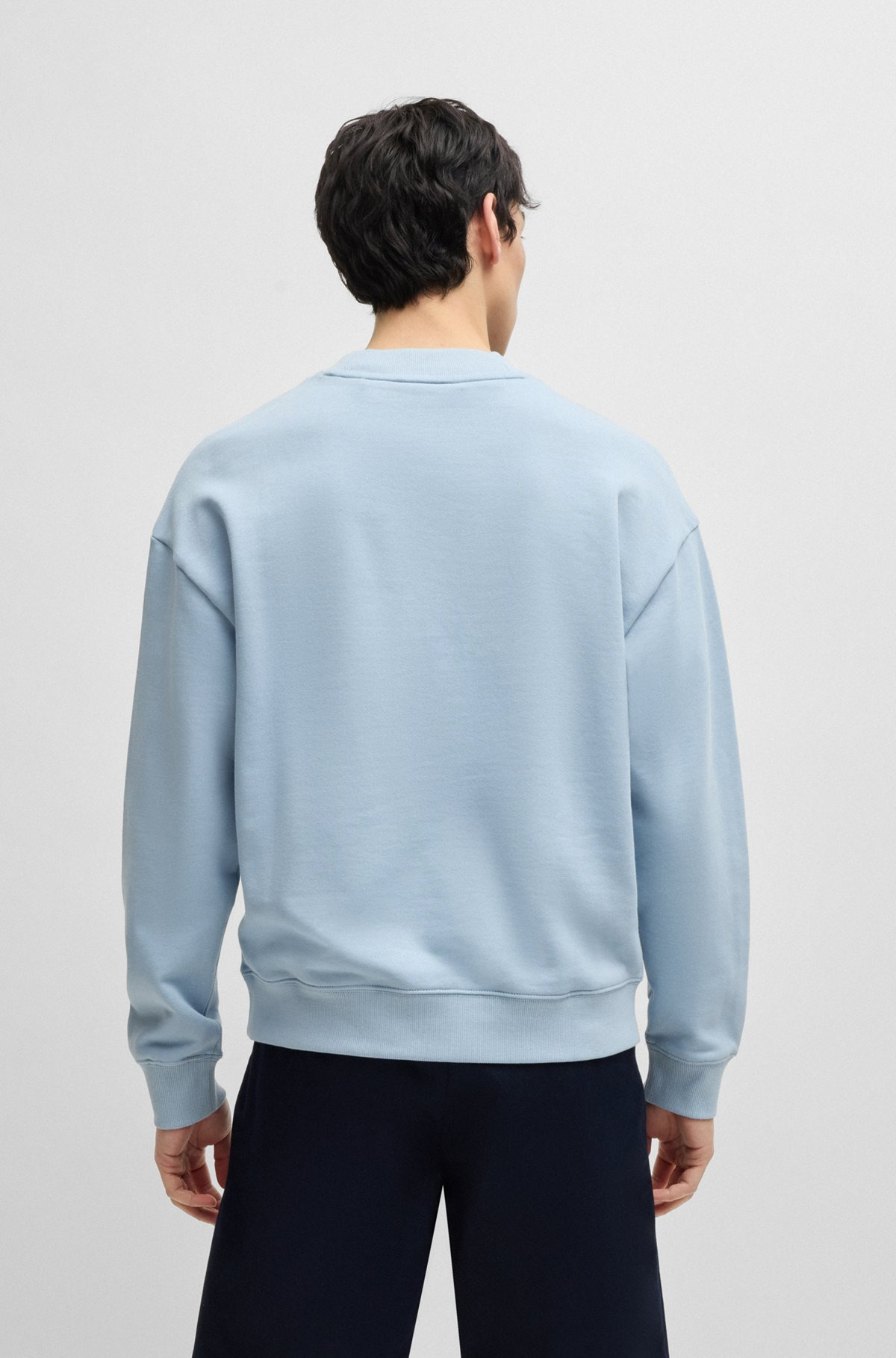 RELAXED-FIT SWEATSHIRT IN COTTON TERRY WITH LOGO PRINT - 5