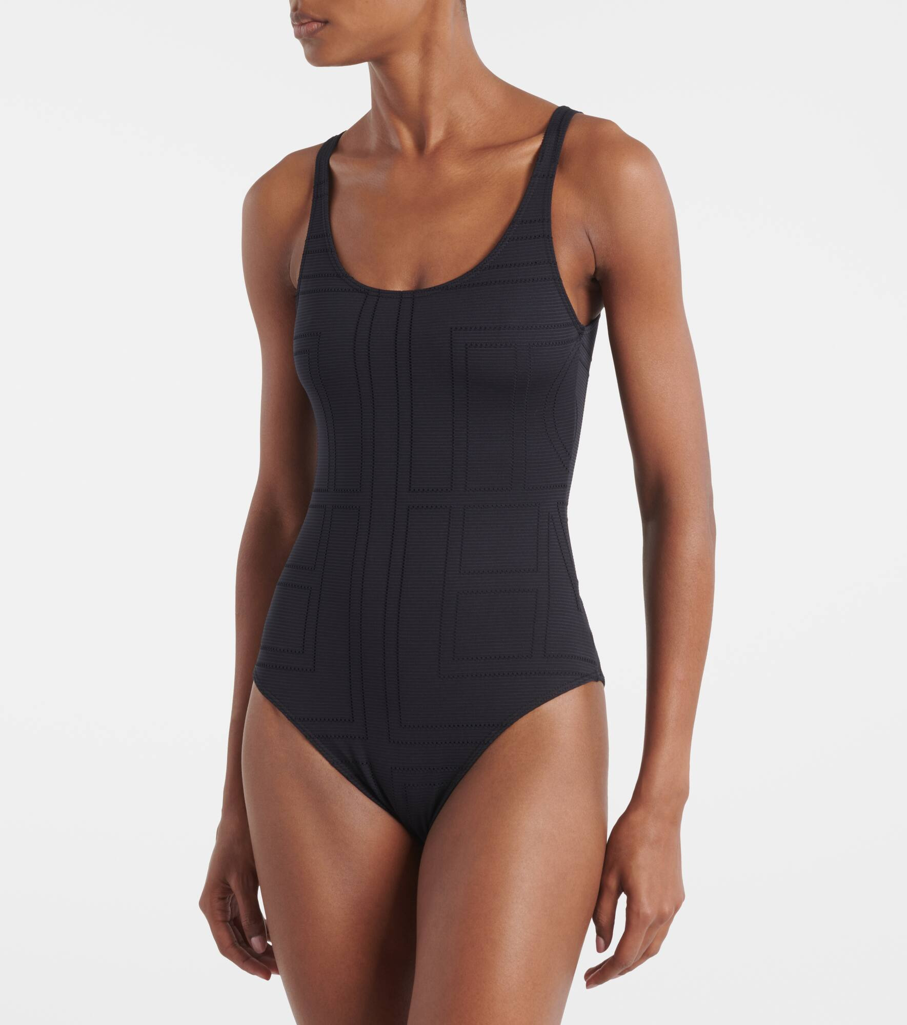 Monogram jersey swimsuit - 2