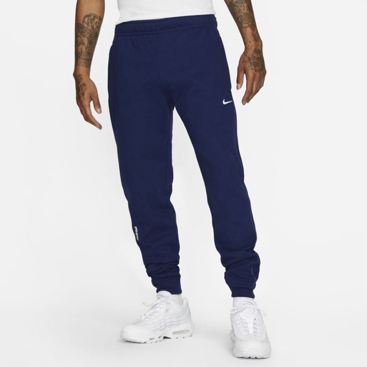 Nike x Drake NOCTA Cardinal Stock Fleece Pants Small Logo Reflective Jogging Sport Trousers Men's Na - 4