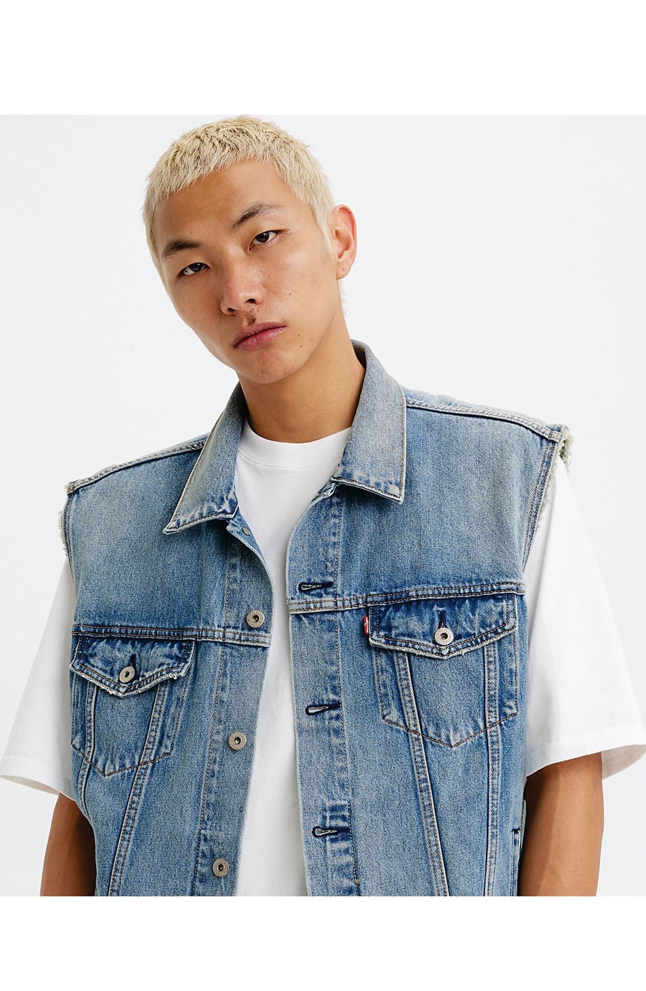 levi's Relaxed Fit Denim Trucket Vest in Kentucky Blue Vest at Nordstrom - 3