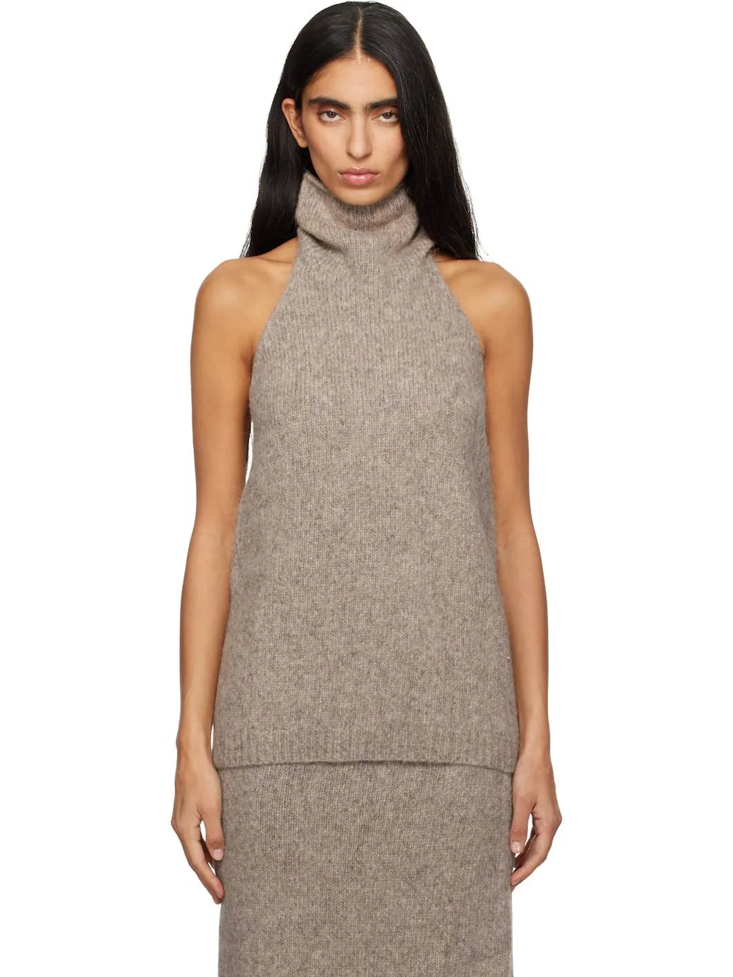Taupe Loft Halter Top - 1