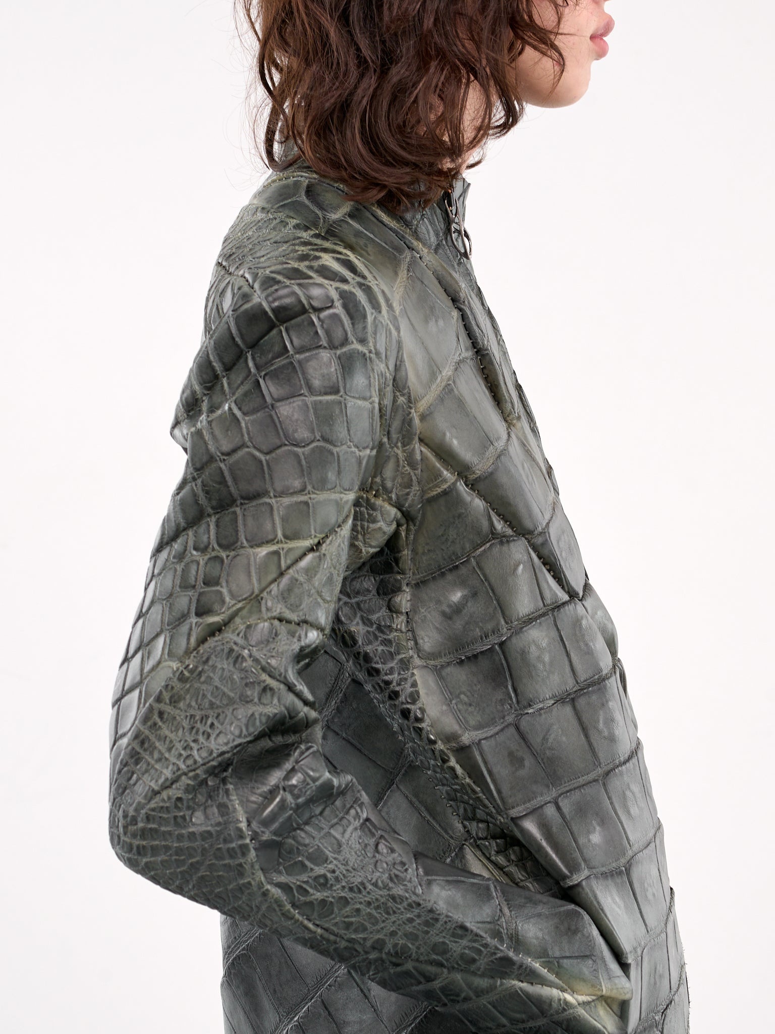 Distortion Alligator Aviator Jacket - 4