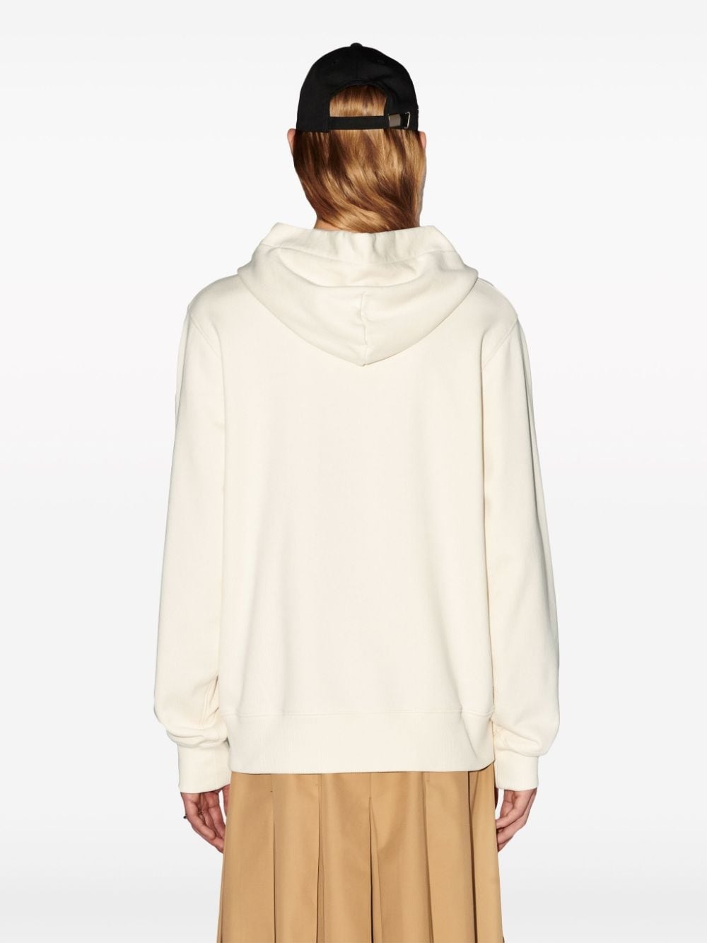 ball-chain organic cotton hoodie - 5