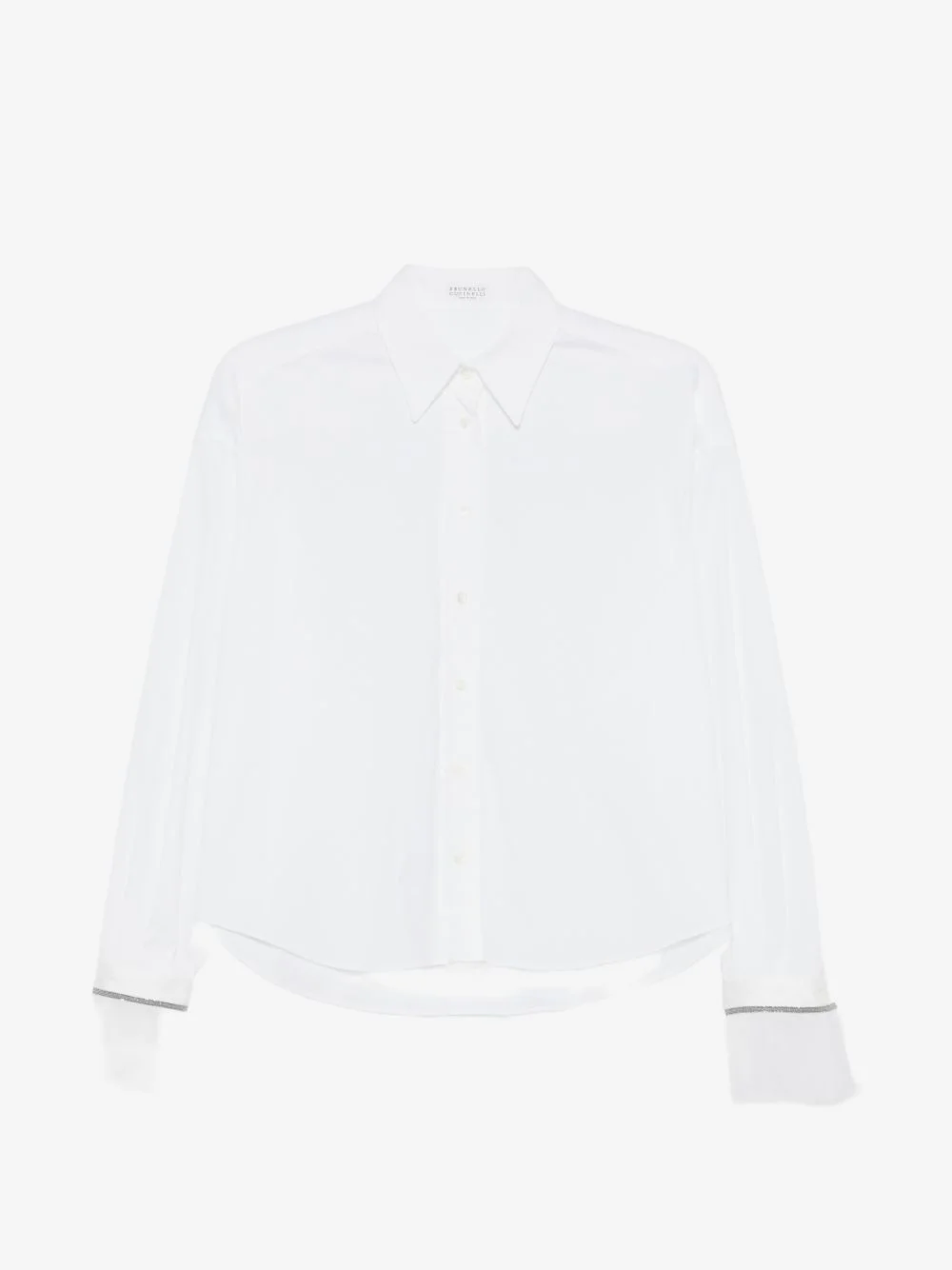 organza-cuff shirt - 1