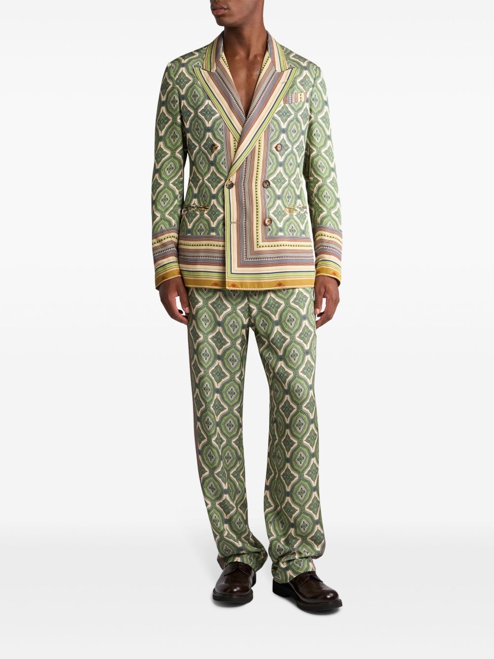 geometric-print blazer - 2