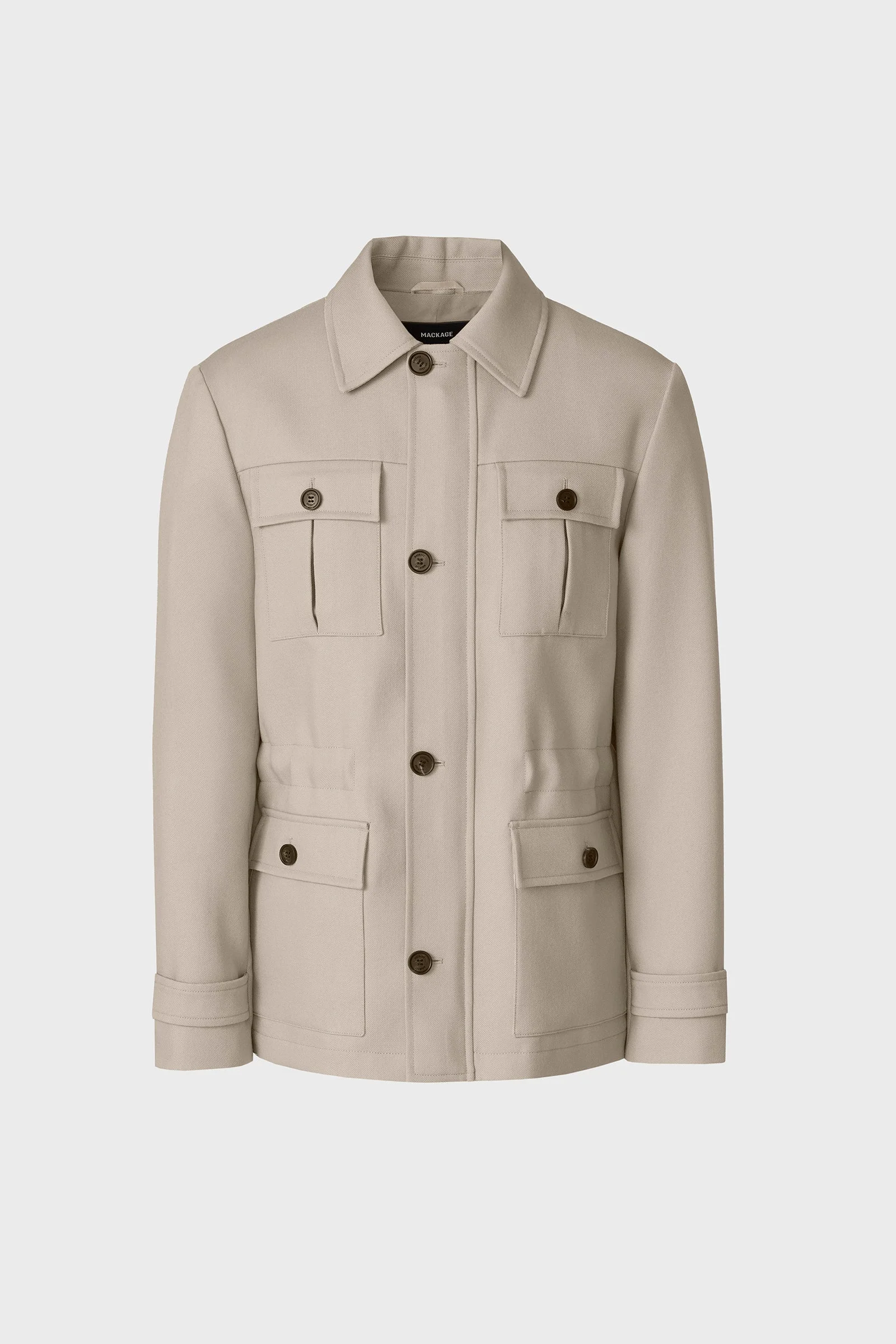 JUDSON Wool Gabardine Safari Jacket - 1