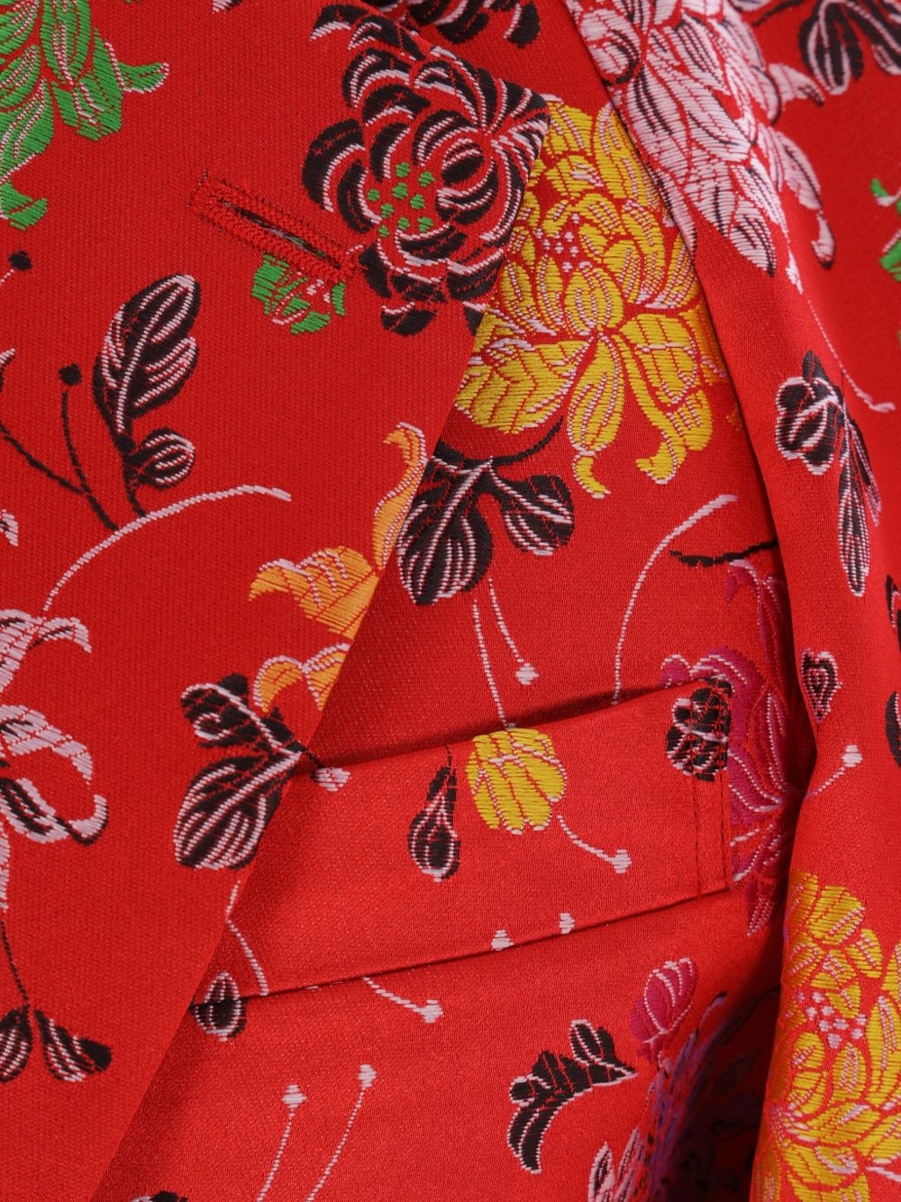 floral-jacquard blazer - 5