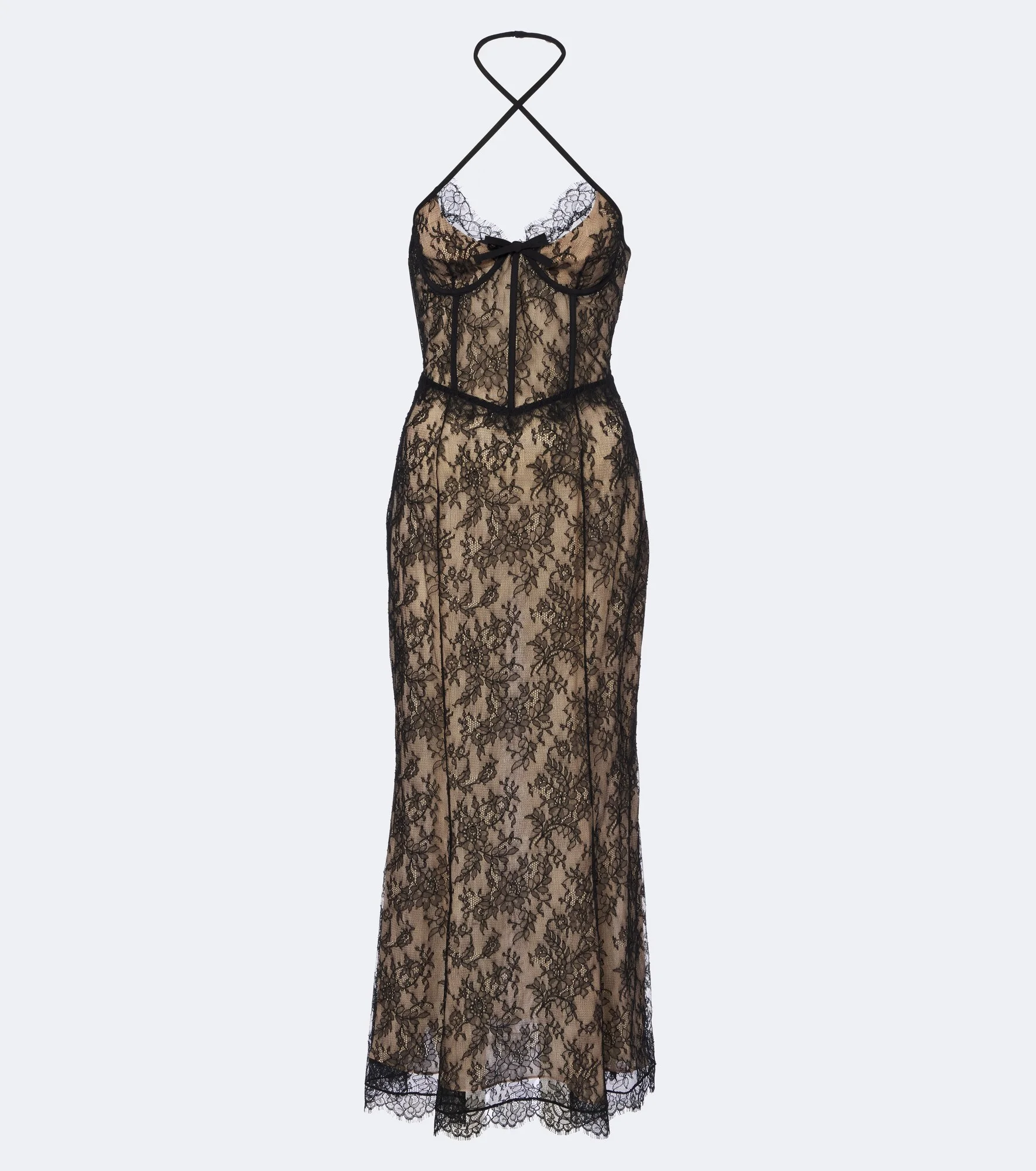 Lace bustier dress - 1