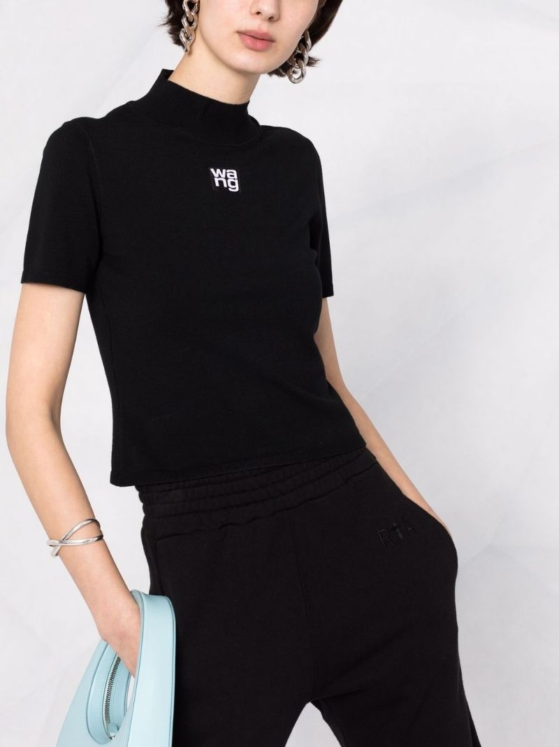 high neck logo top - 5