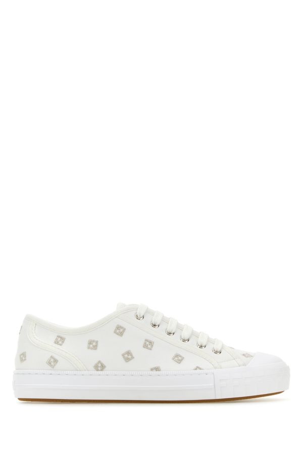 スニーカー Fendi Embroidered Canvas Domino Sneakers Domino Fabric Multicolor | Fendi