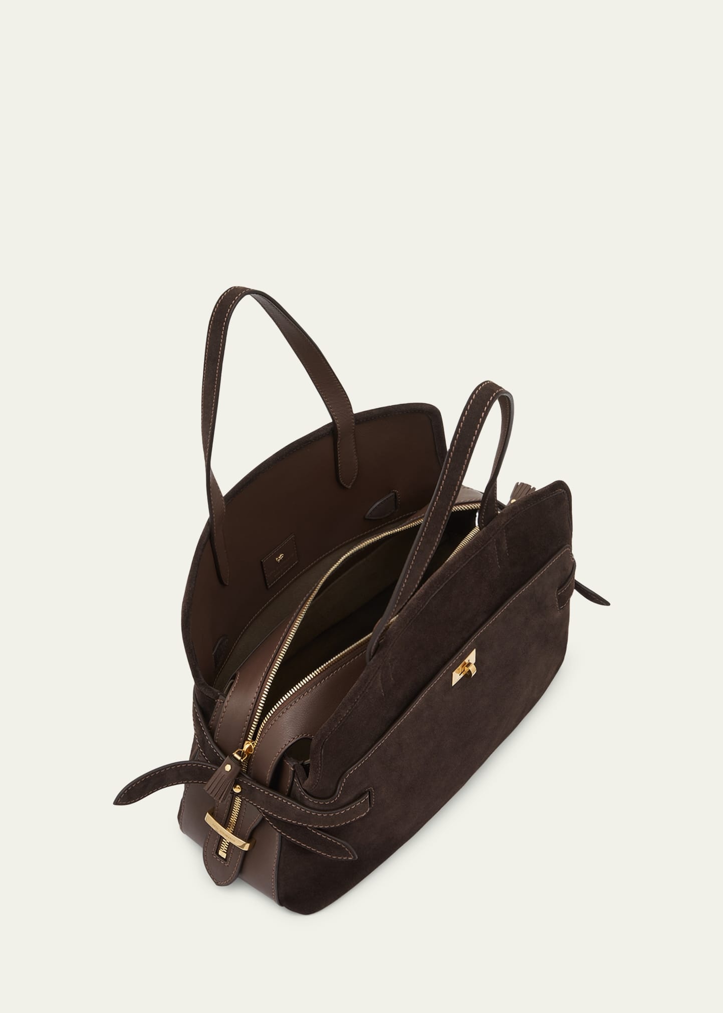 Wilson Zip Suede Top-Handle Bag - 3