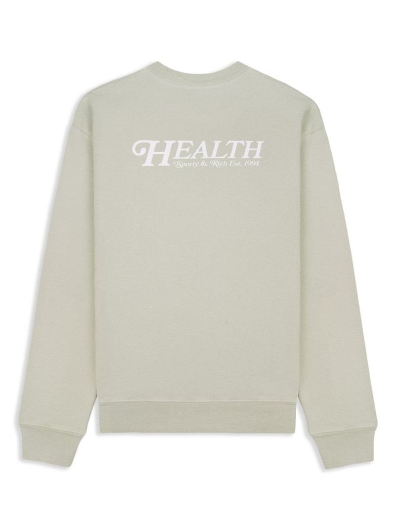 Sporty & Rich "60s Health" logo-print cotton jumper outlook