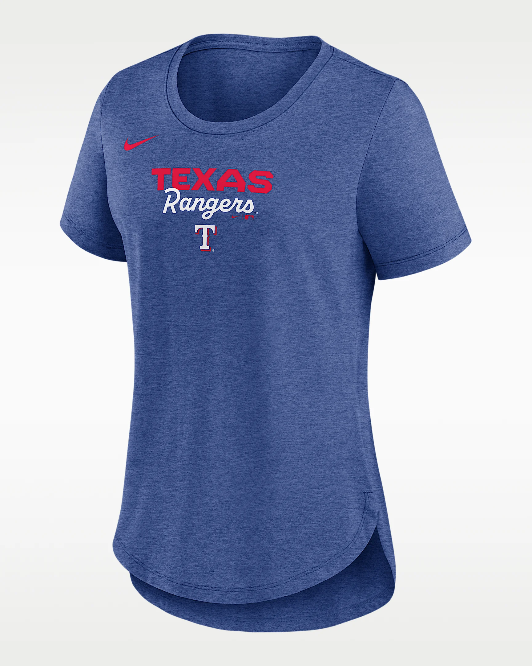 Texas Rangers Arched Team Name Women's Nike MLB T-Shirt - 1