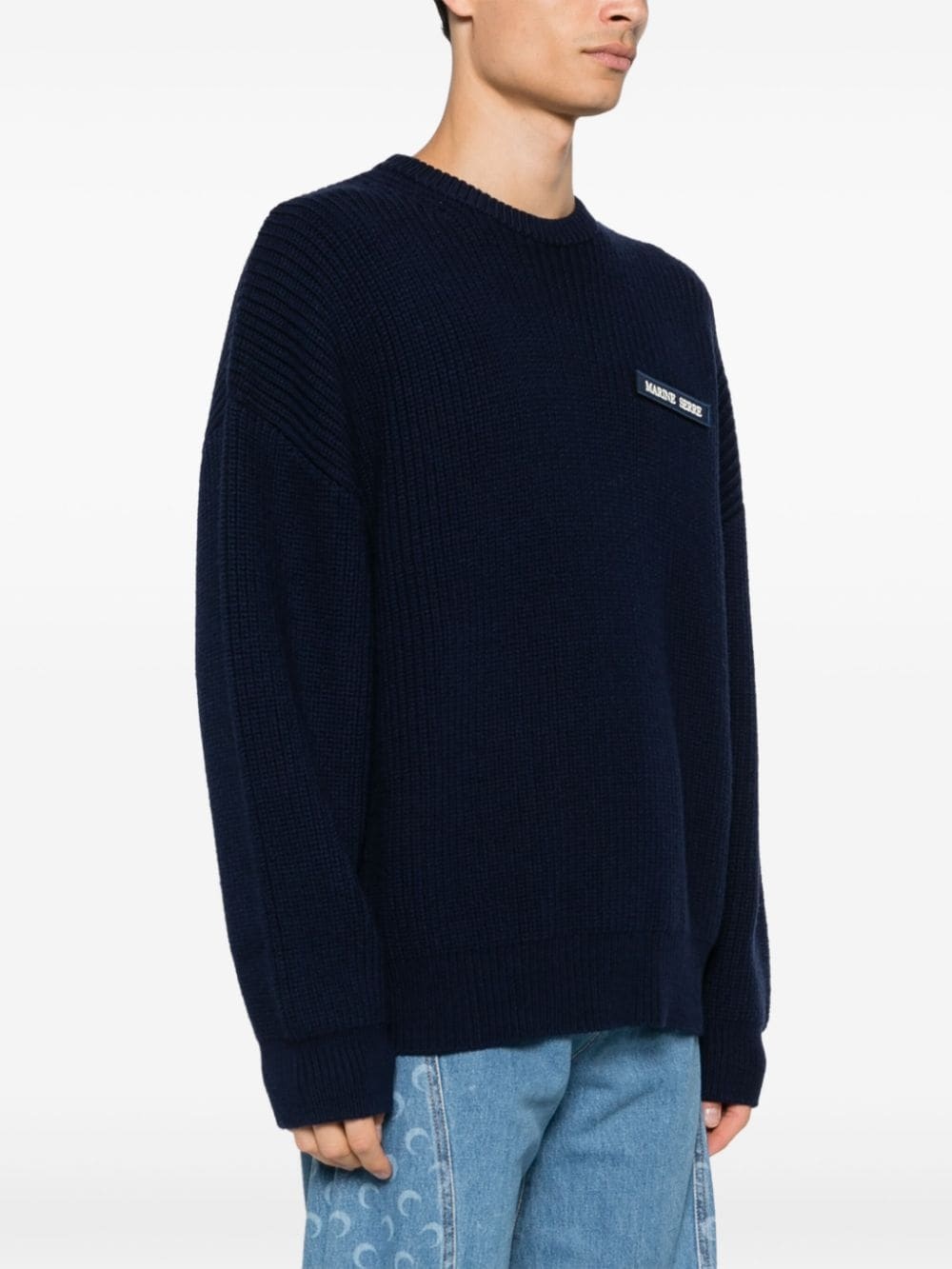 logo-patch sweater - 4