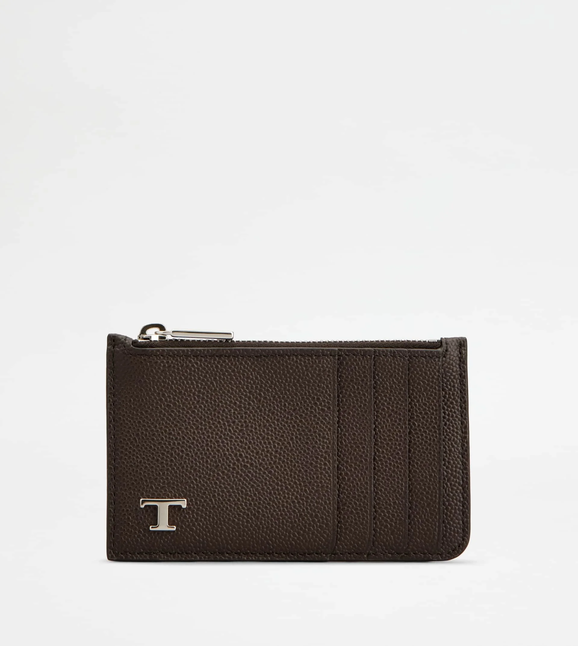 CREDIT CARD HOLDER IN LEATHER - BROWN - 1