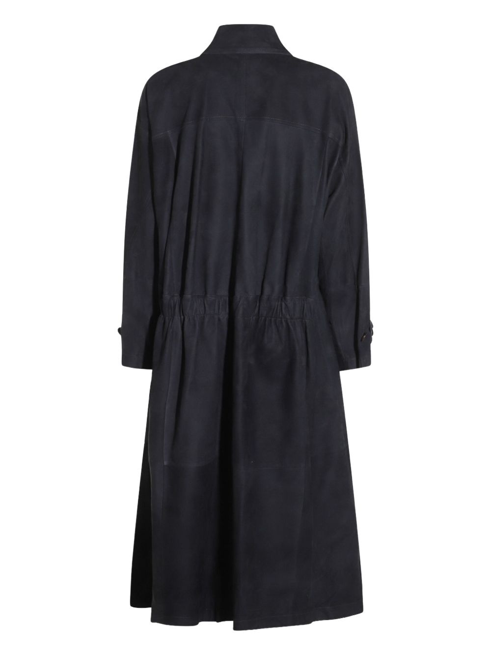 suede trench coat - 2