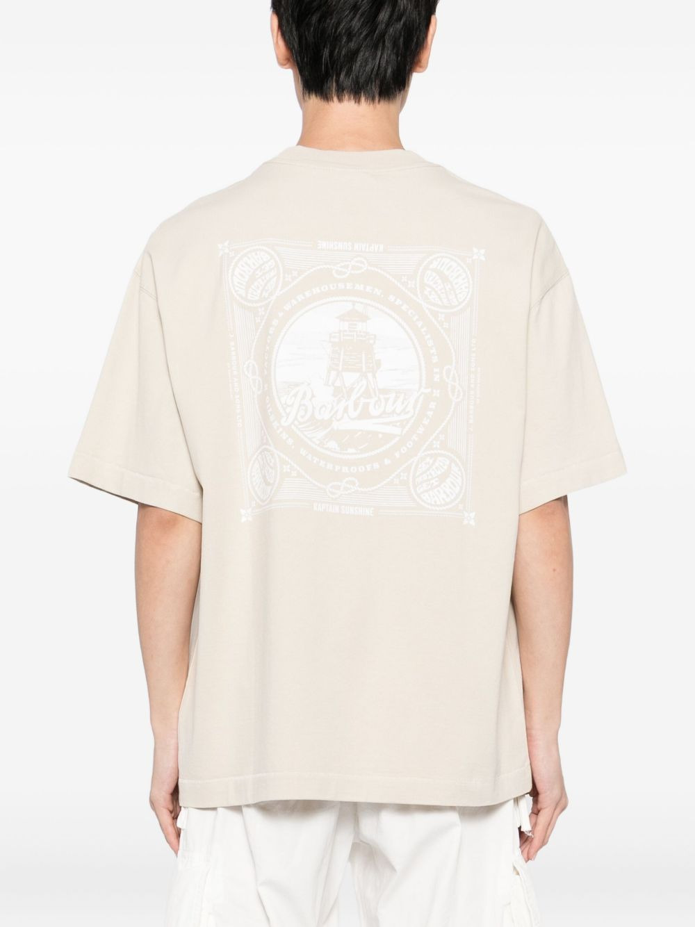 x Barbour graphic-print T-shirt - 3