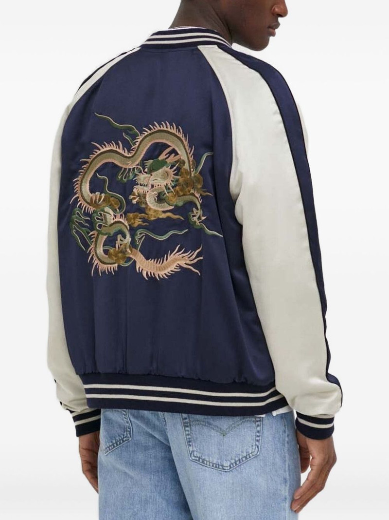 The Kooples dragon-embroidered satin bomber jacket outlook