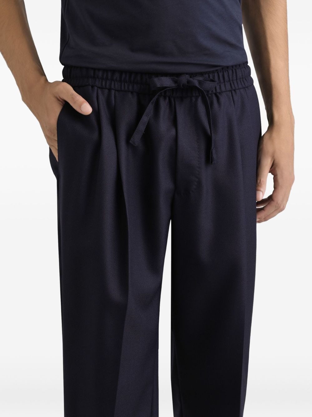drawstring track trousers - 4