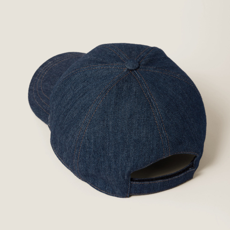 Denim baseball cap 3