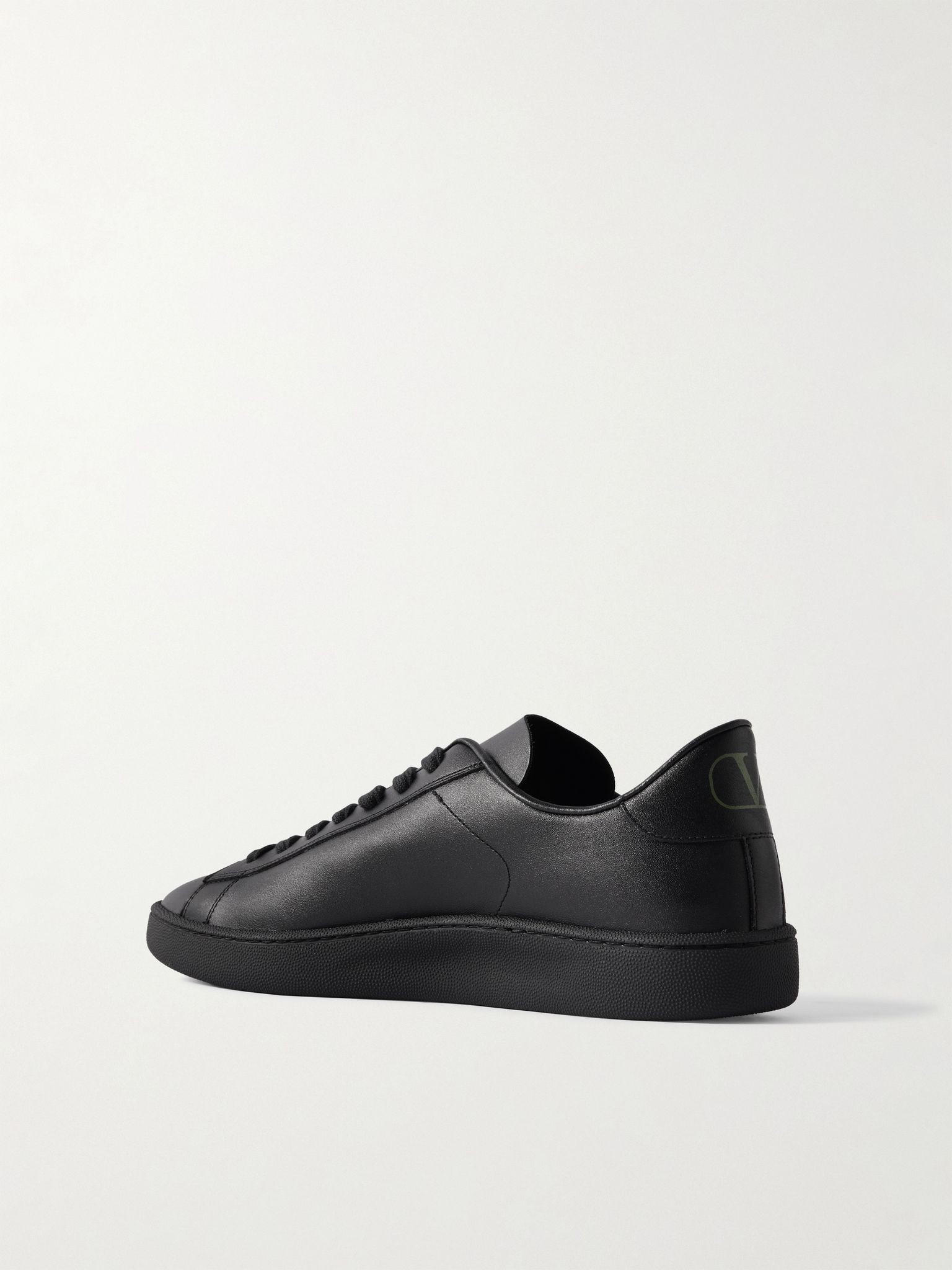 Royco Leather Sneakers Black - 4