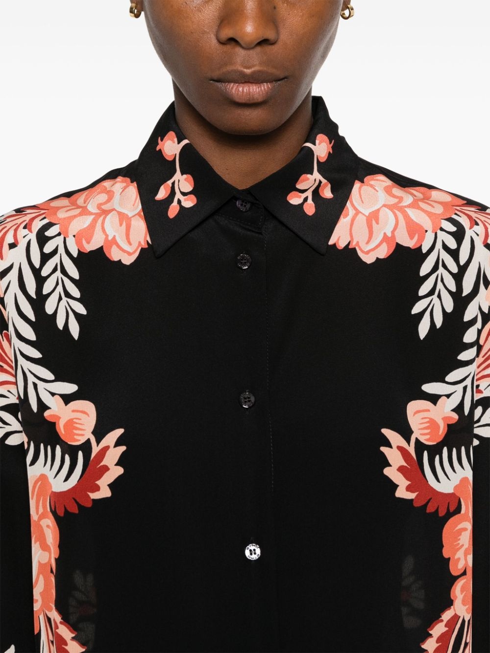 floral-print shirt - 5