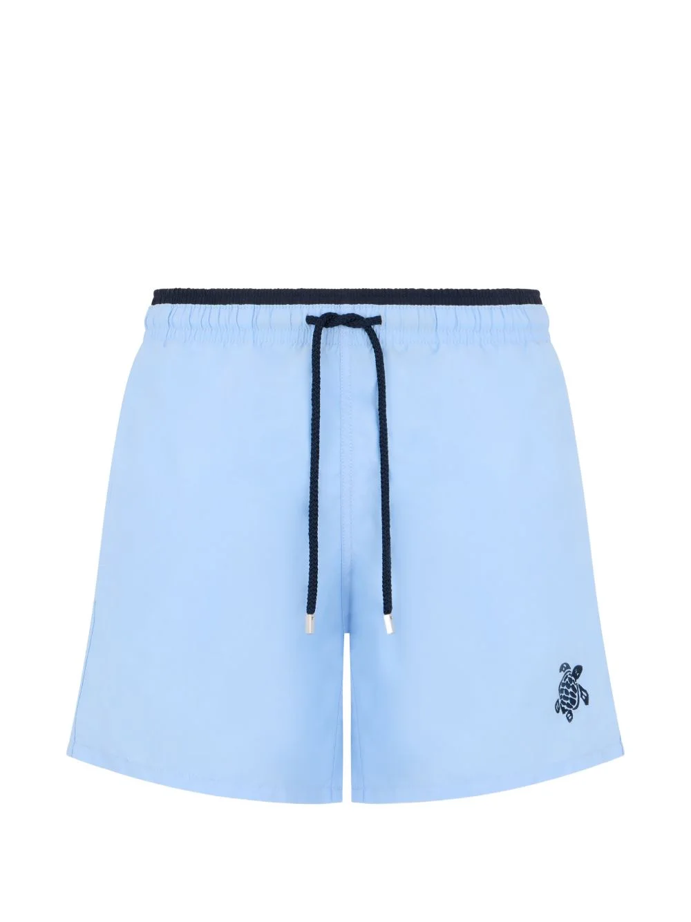 drawstring embroidered swim shorts - 1