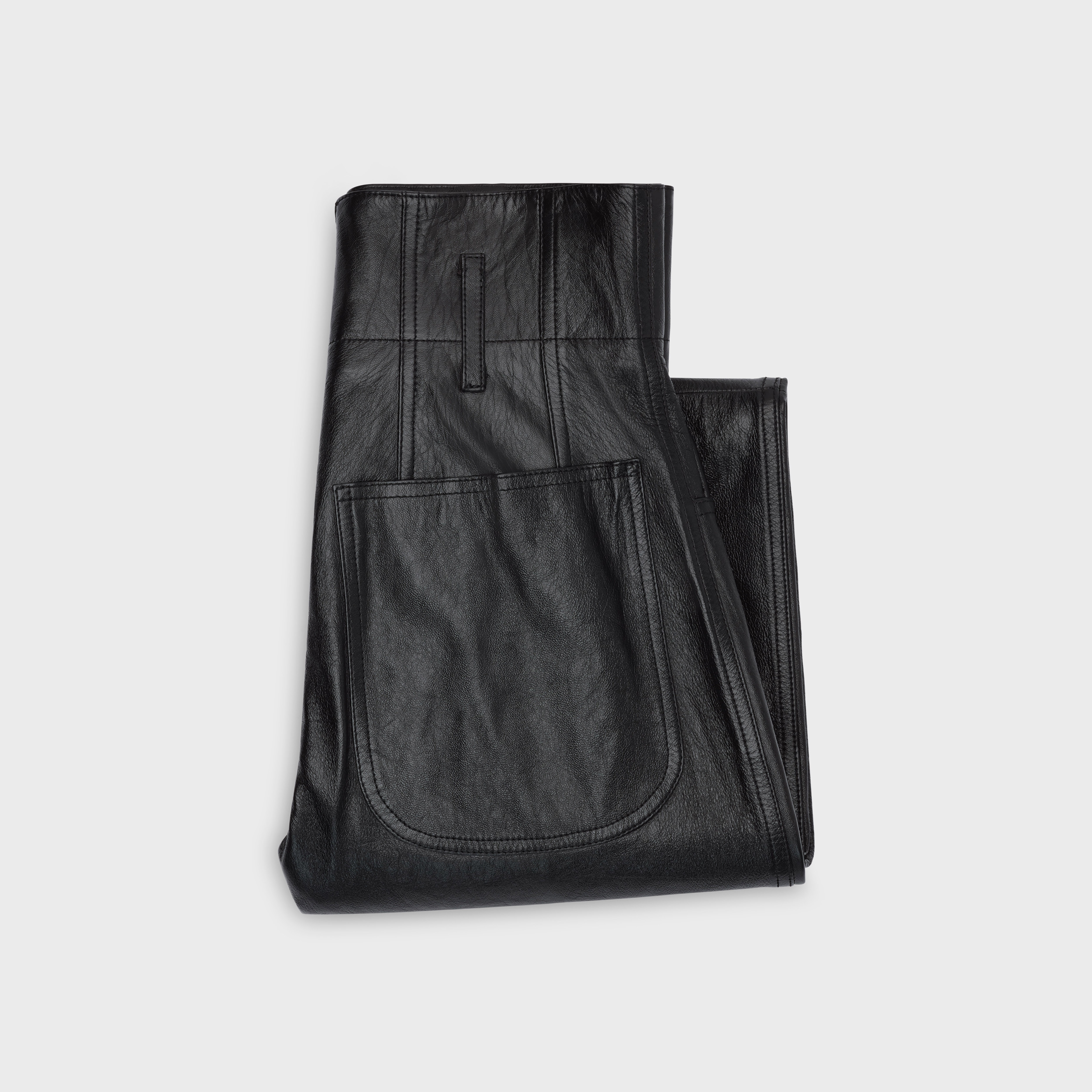 JUMBO JEANS IN LAMBSKIN LEATHER - 2