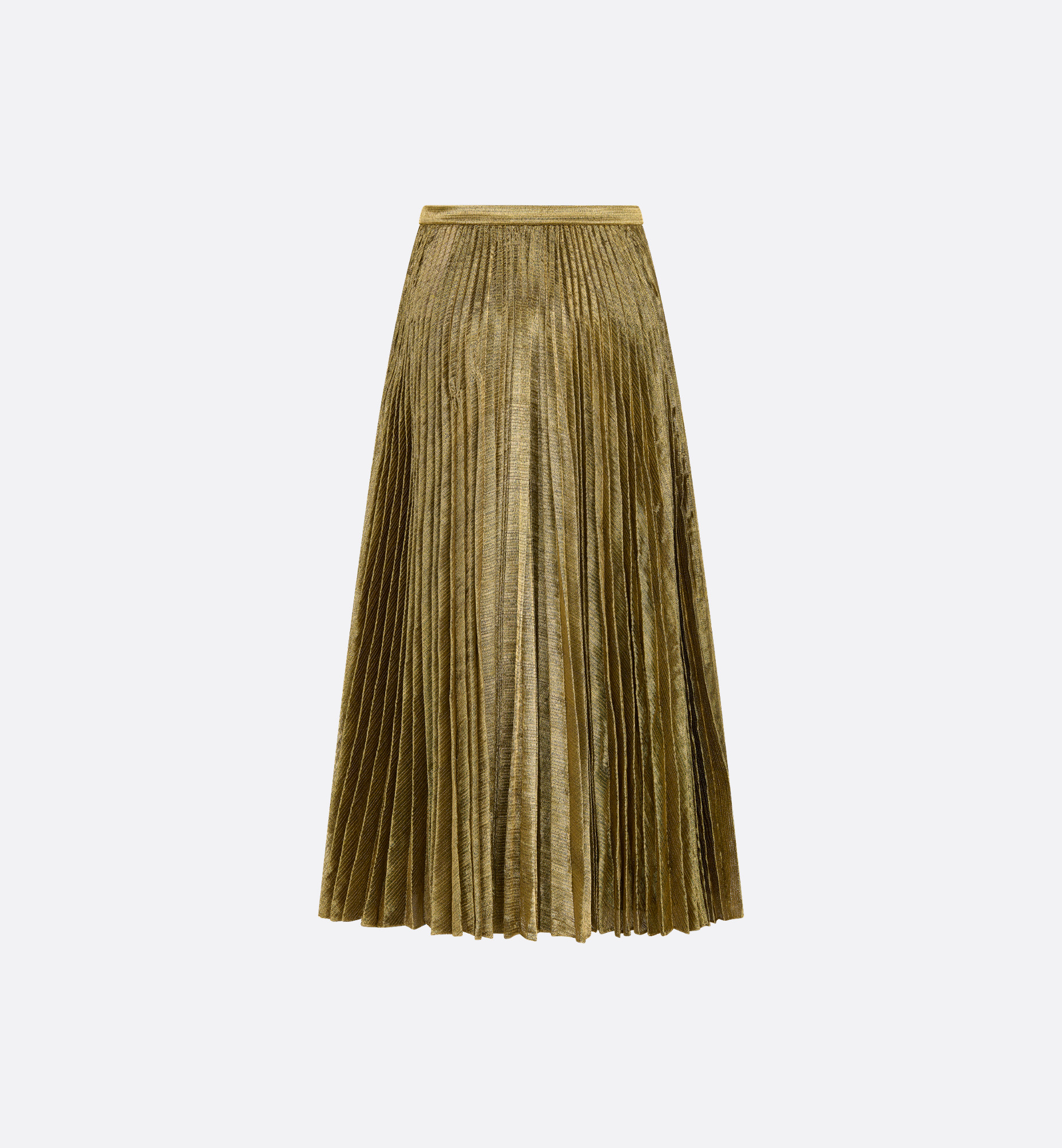 Dior Or Mid-Length Pleated Skirt - 6
