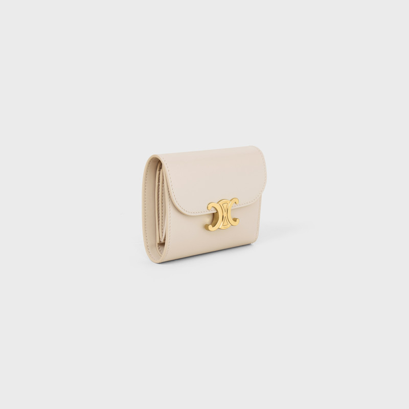 CELINE Small Flap Wallet TRIOMPHE in Shiny calfskin outlook