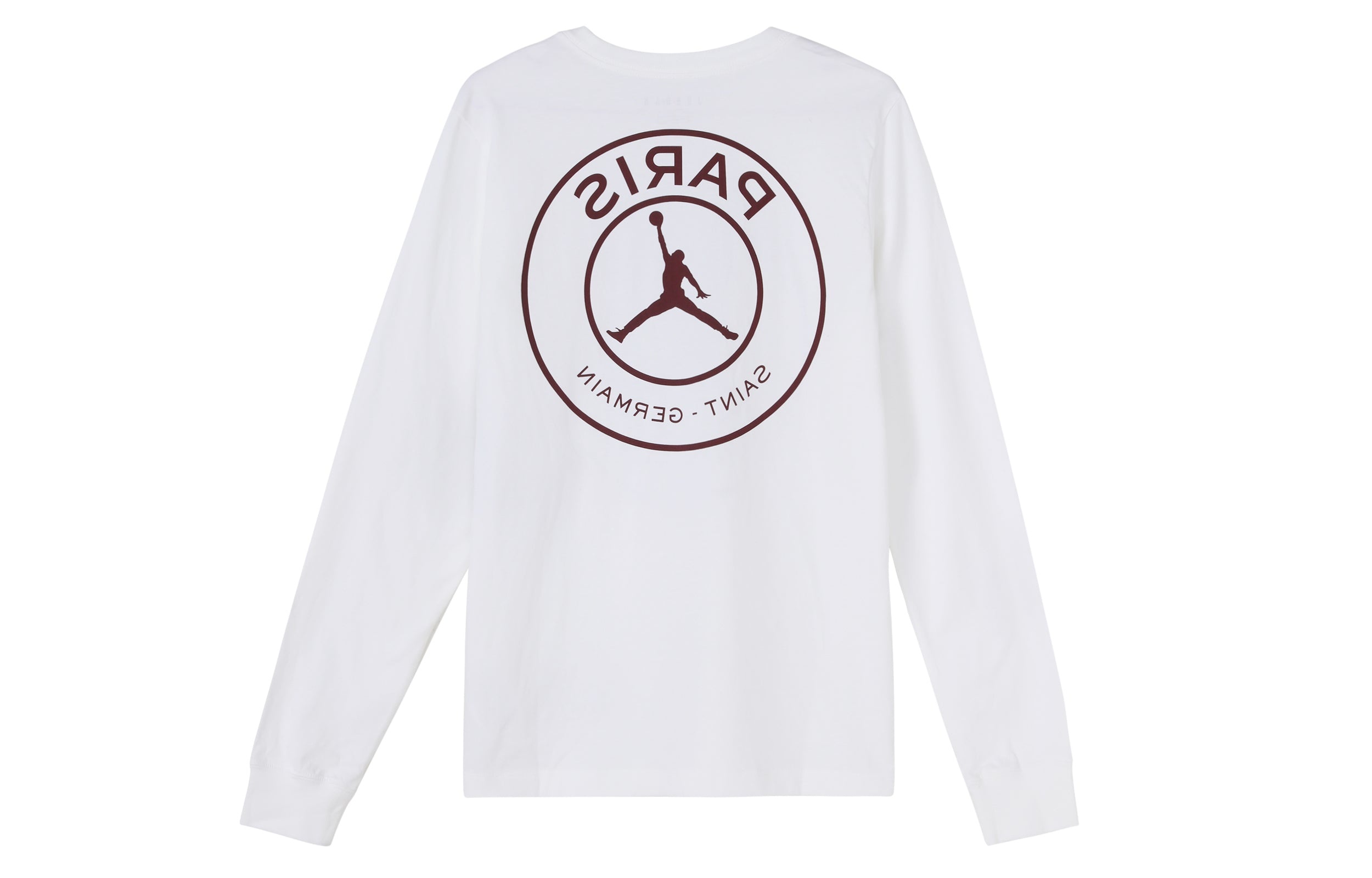 Air Jordan Paris Saint-Germain Printing Logo Long Sleeves White CK9782-100 - 2