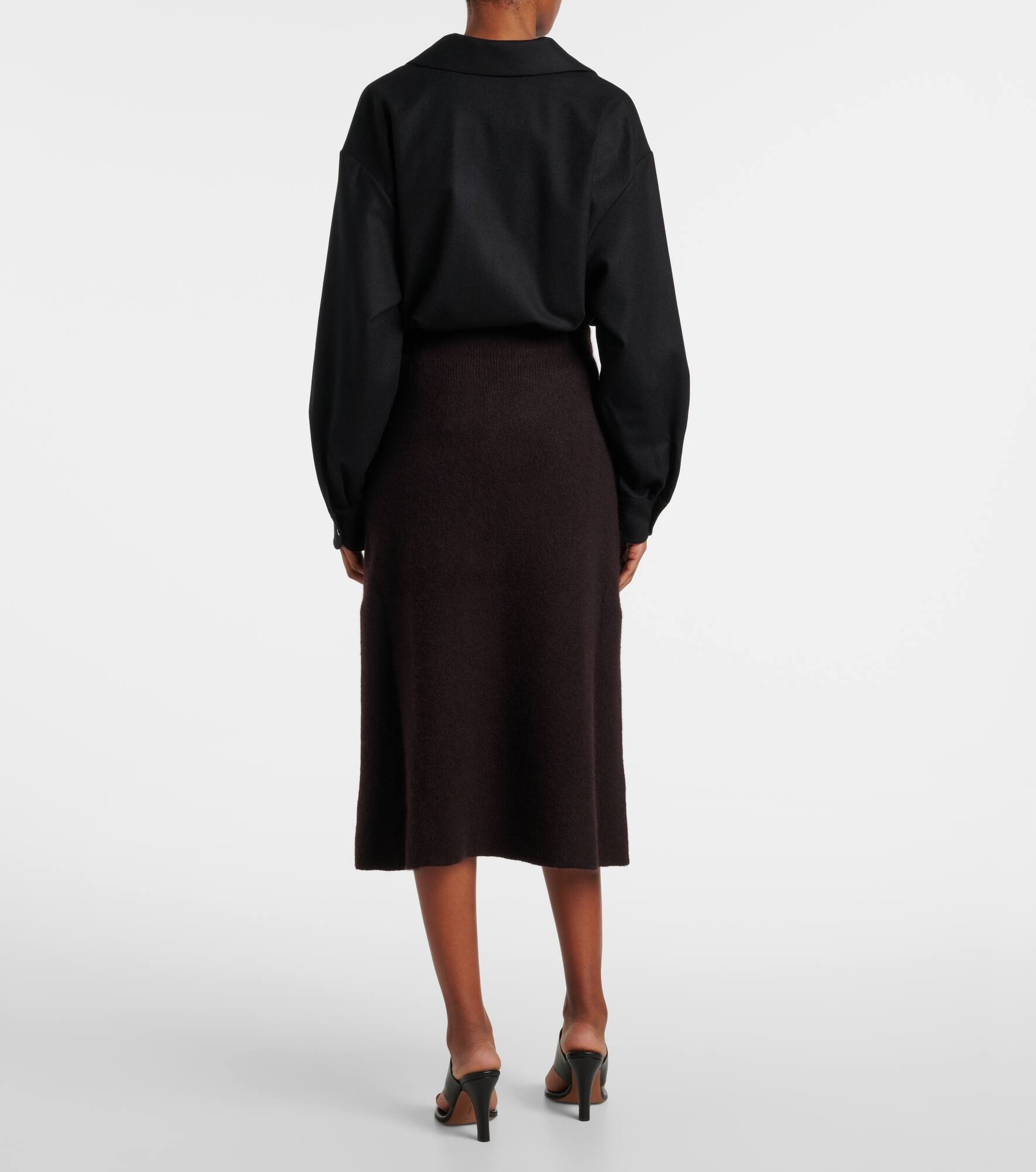 スカート The Row Ivaanka Cashmere And Silk A-Line Skirt The Row Ivaanka Cashmere And Silk A-Line Skirt (The Row