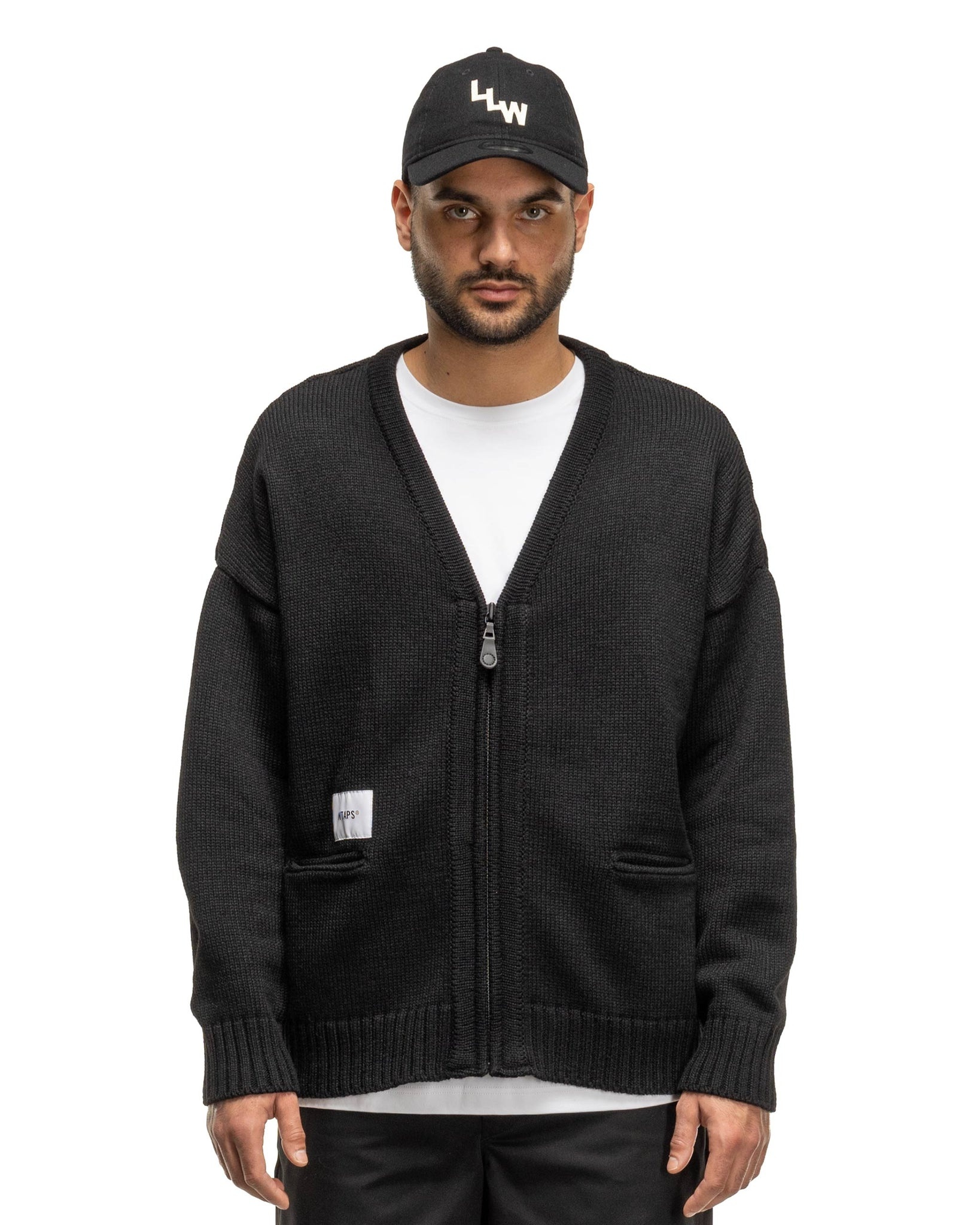 wtaps palmer Sweater black 22aw カーディガン-