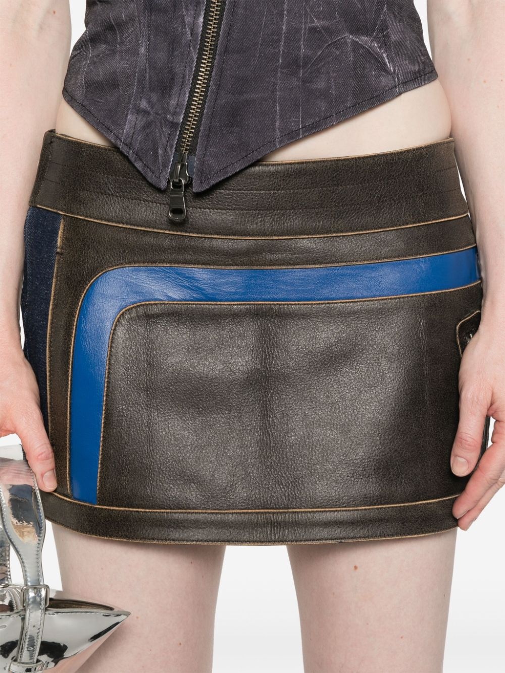 Andersson Bell racing combo mini skirt | REVERSIBLE