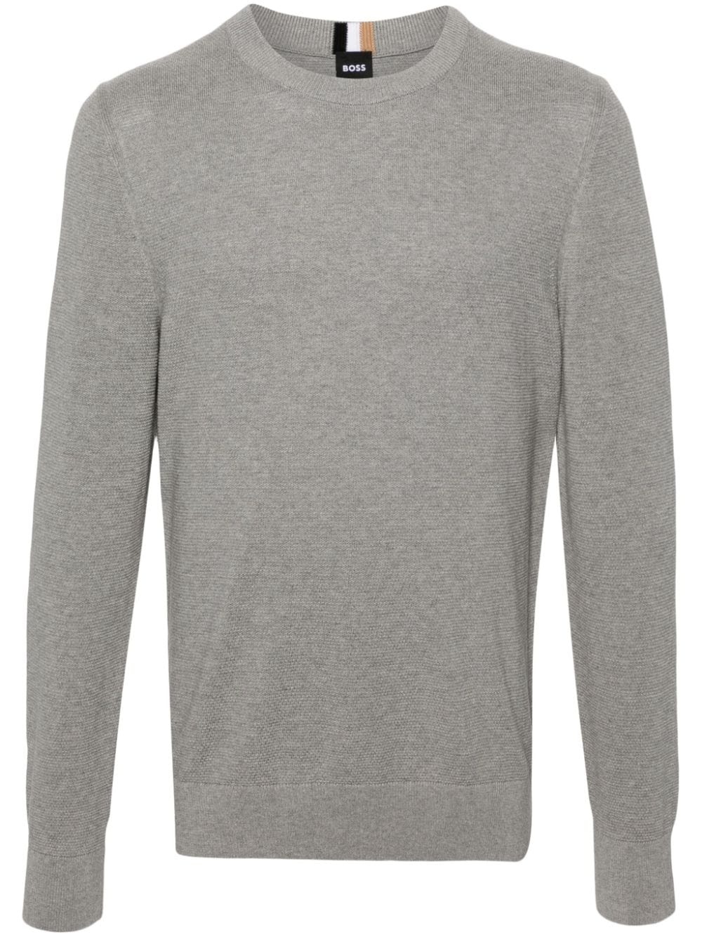 mÃ©lange-effect cotton jumper - 1