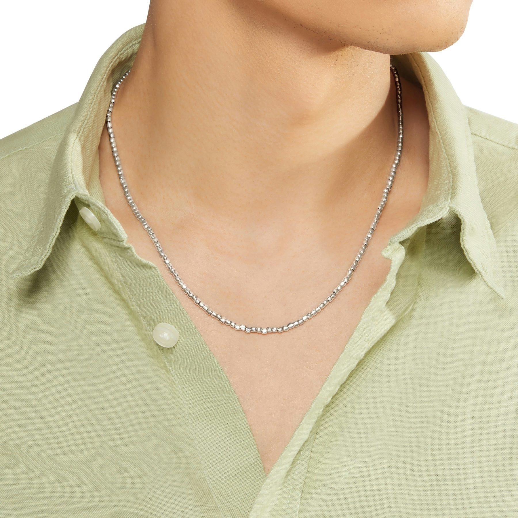 SILVER MINI GRANELLI NECKLACE - 4