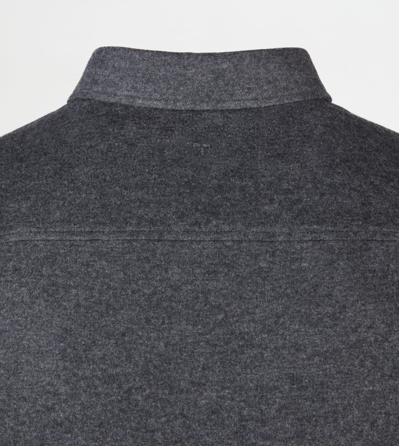 RELAXED FIT SILK BLEND SHIRT - GREY 8