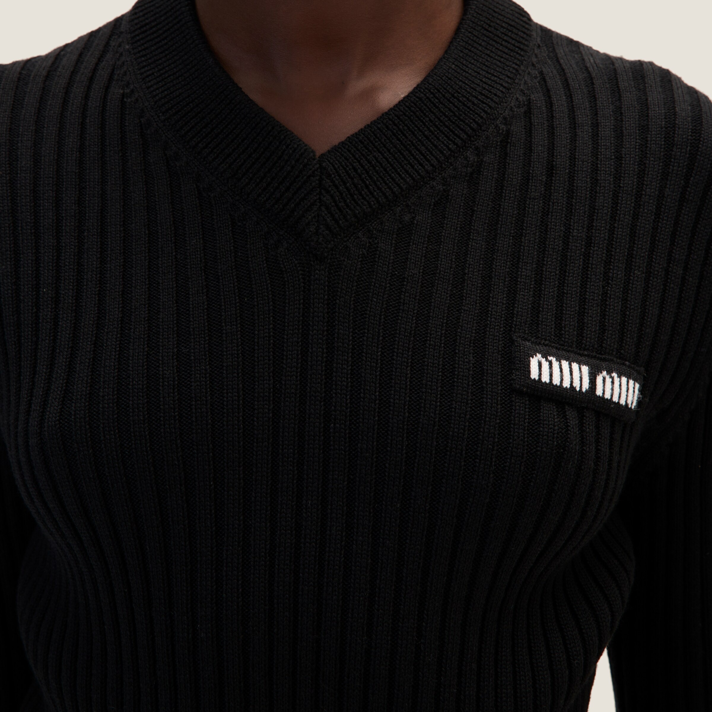 Cropped wool sweater - 4