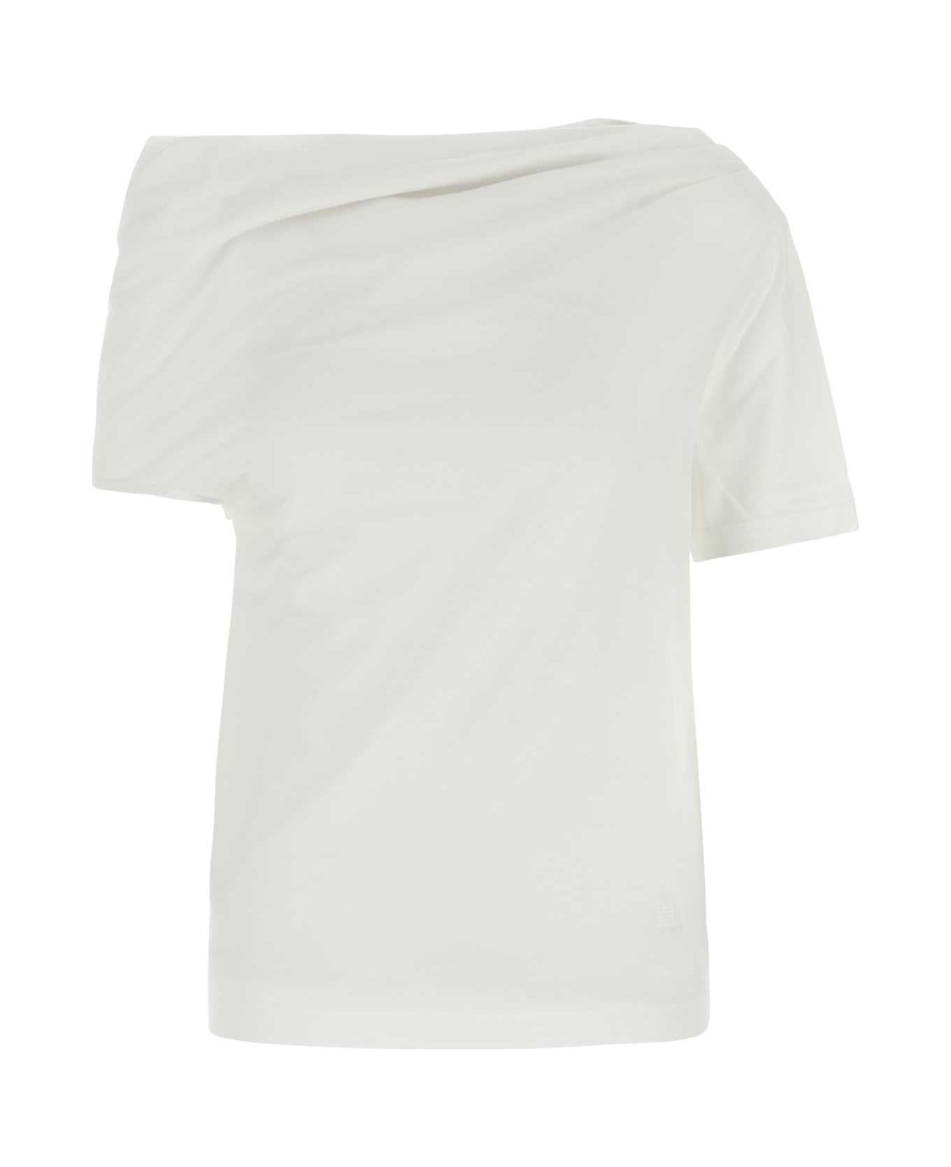 White Cotton T-shirt - 1