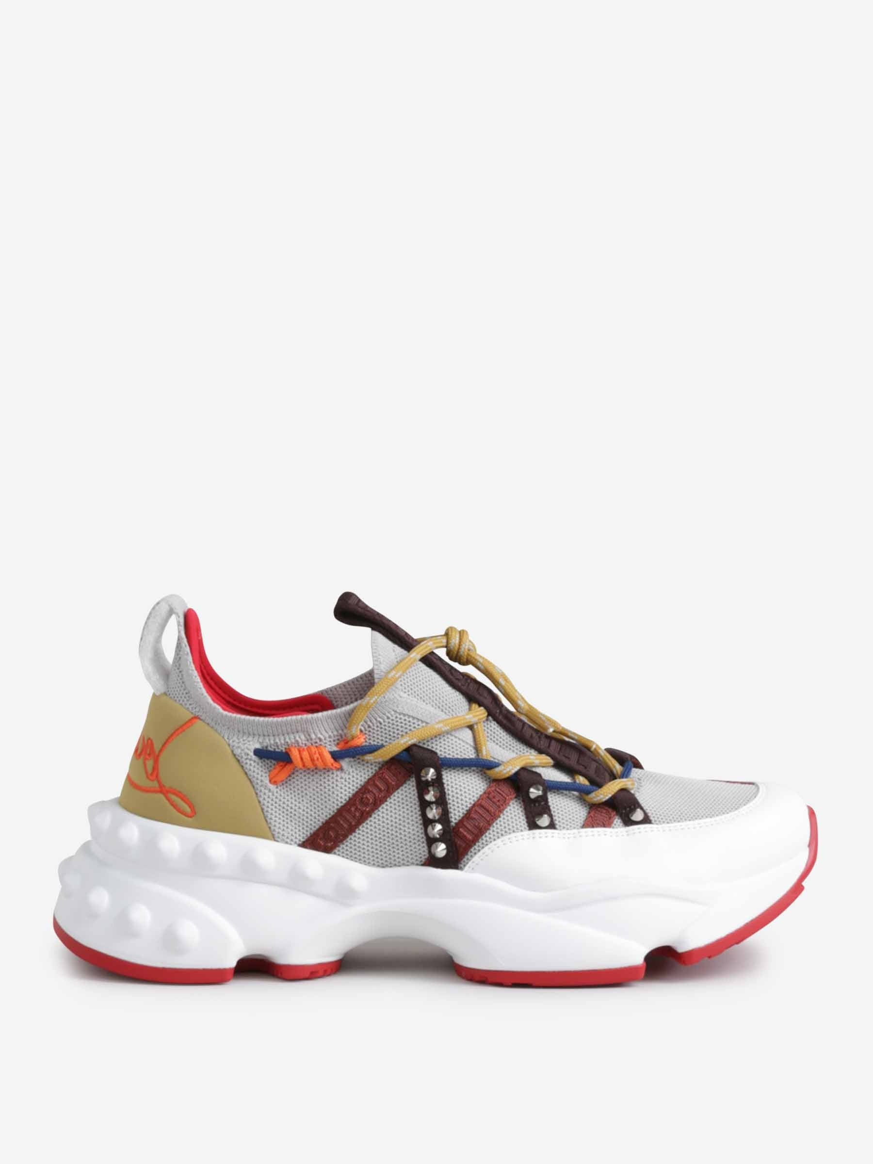 Christian Louboutin TRAILNRUN SNEAKERS WITH SPIKES