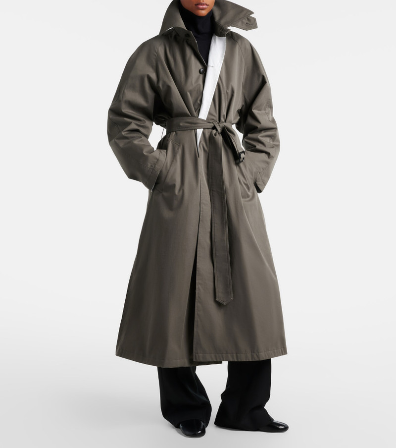 PHOEBE PHILO Cotton twill trench coat outlook