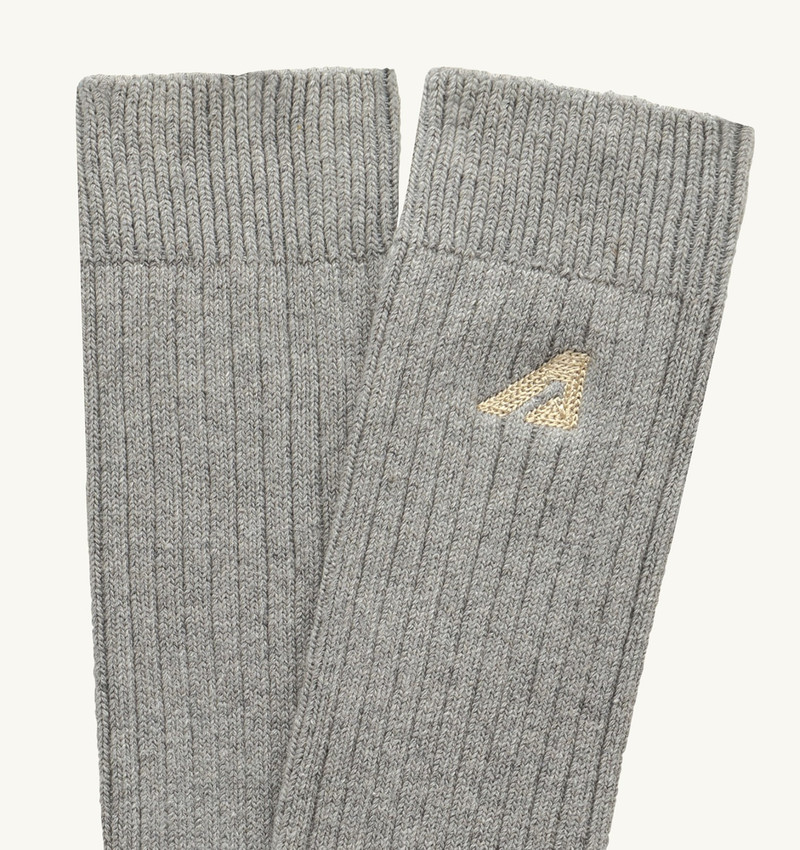 AUTRY UNISEX RIBBED EMBROIDERED LOGO SOCK outlook