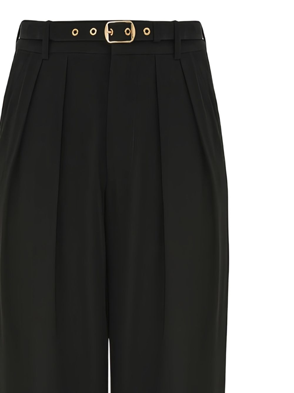 pleated belted trousers - 2