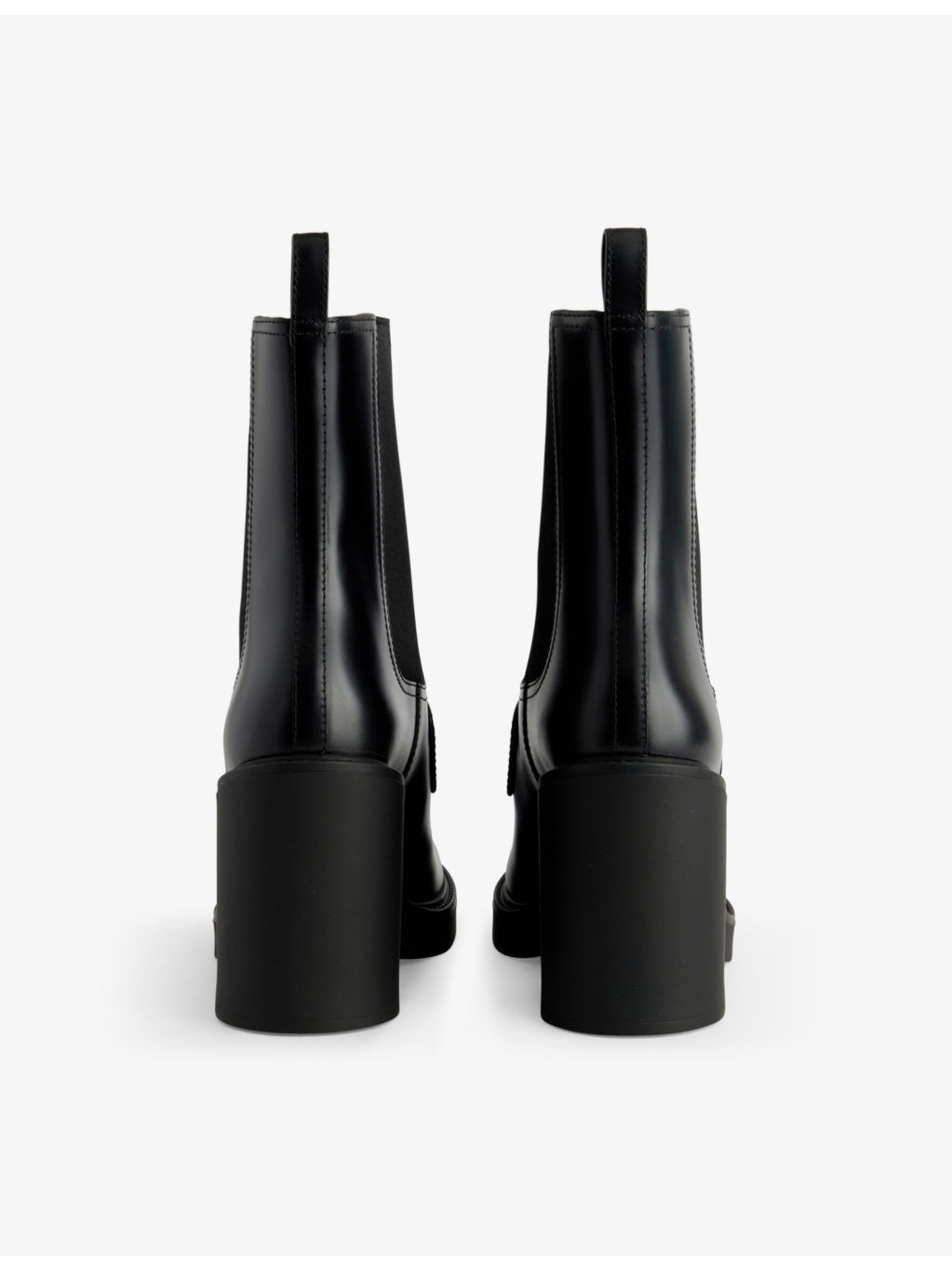 Horsebit block-heel leather ankle boots - 2