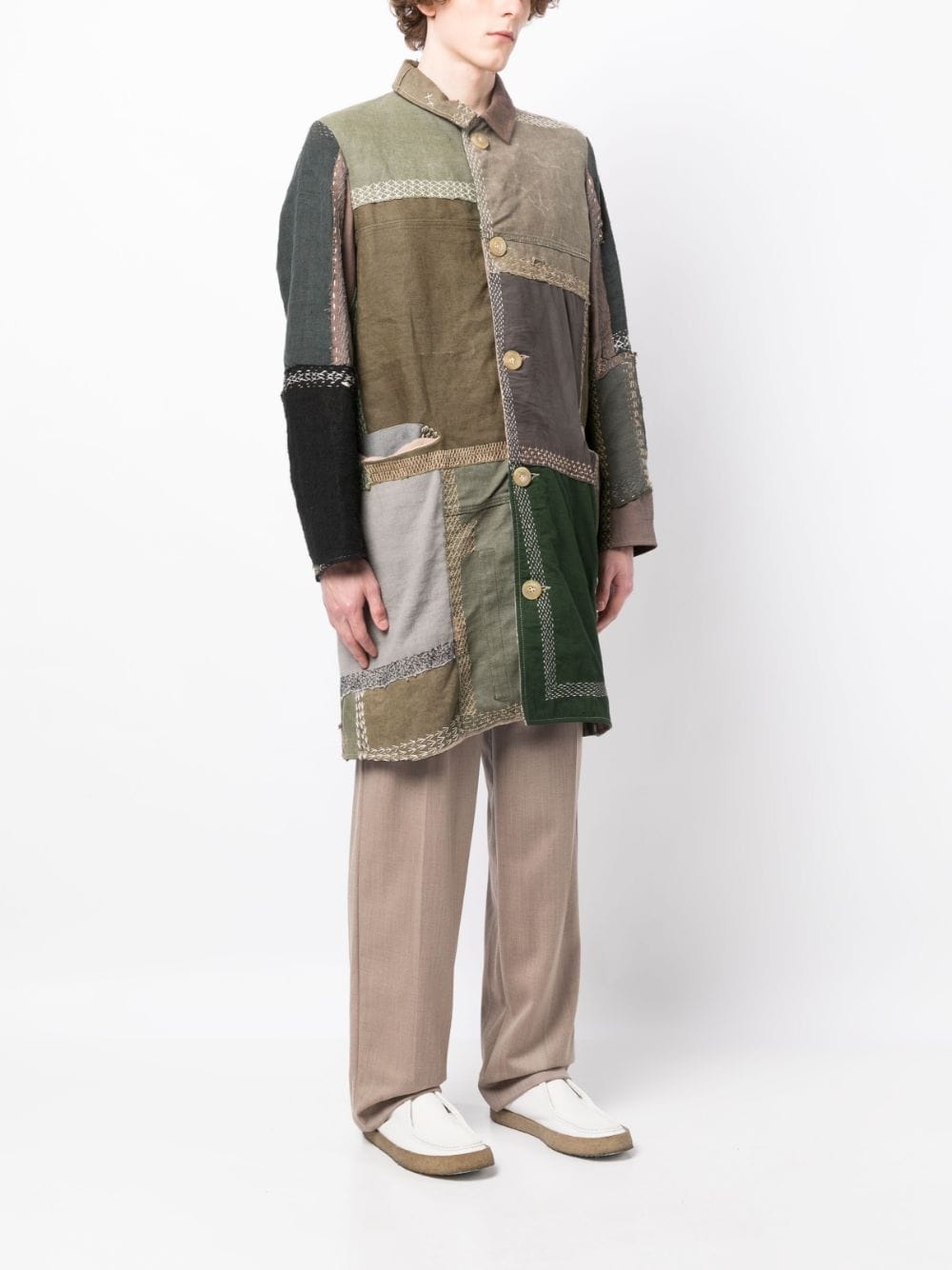 CEDRIC COTTON SINGLE-BREASTED COAT - 4