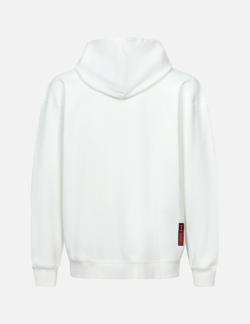 DEER AND TREASURE-PATTERN SEAGULL PRINT LOOSE FIT HOODIE 2