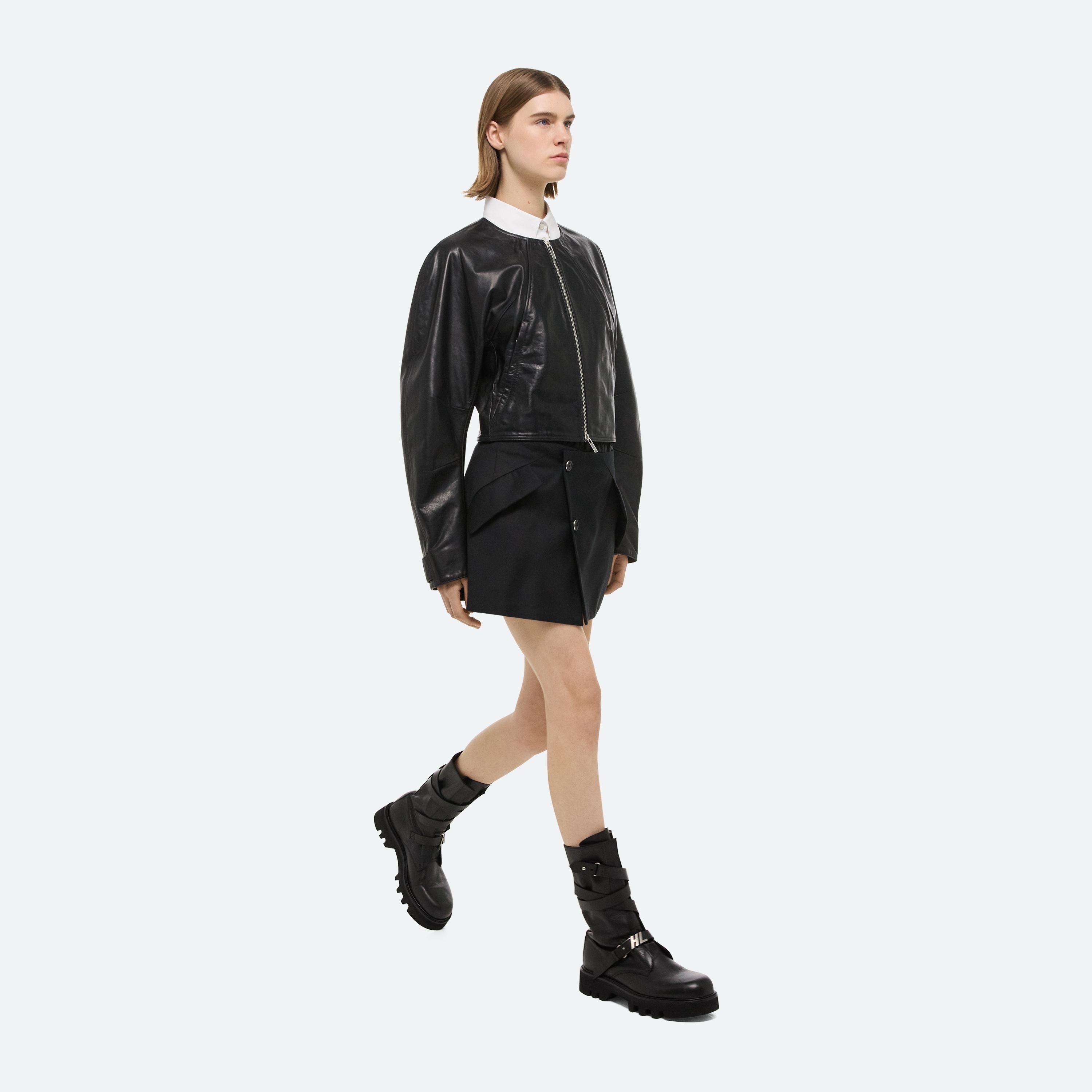 ARTICULATED LEATHER JACKET - 7